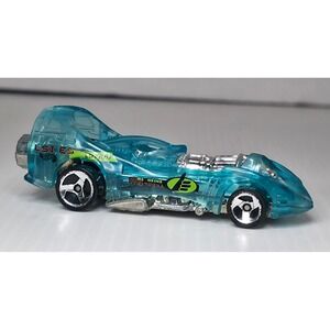 1995 Hot Wheels Power Rocket Teal Clear Malaysia